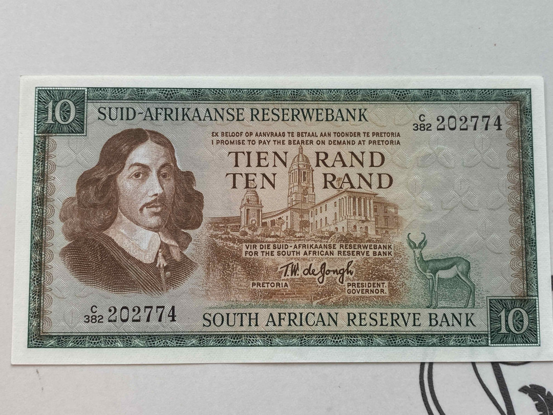 【收藏联盟】第159期拍卖——缤纷夏日（共60拍） 南非 1966年10兰特 UNC