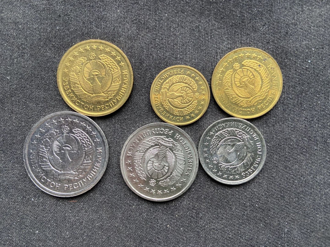 【币观天下】纪念币专场拍卖【低佣金】 【乌兹别克斯坦】流通纪念币6枚