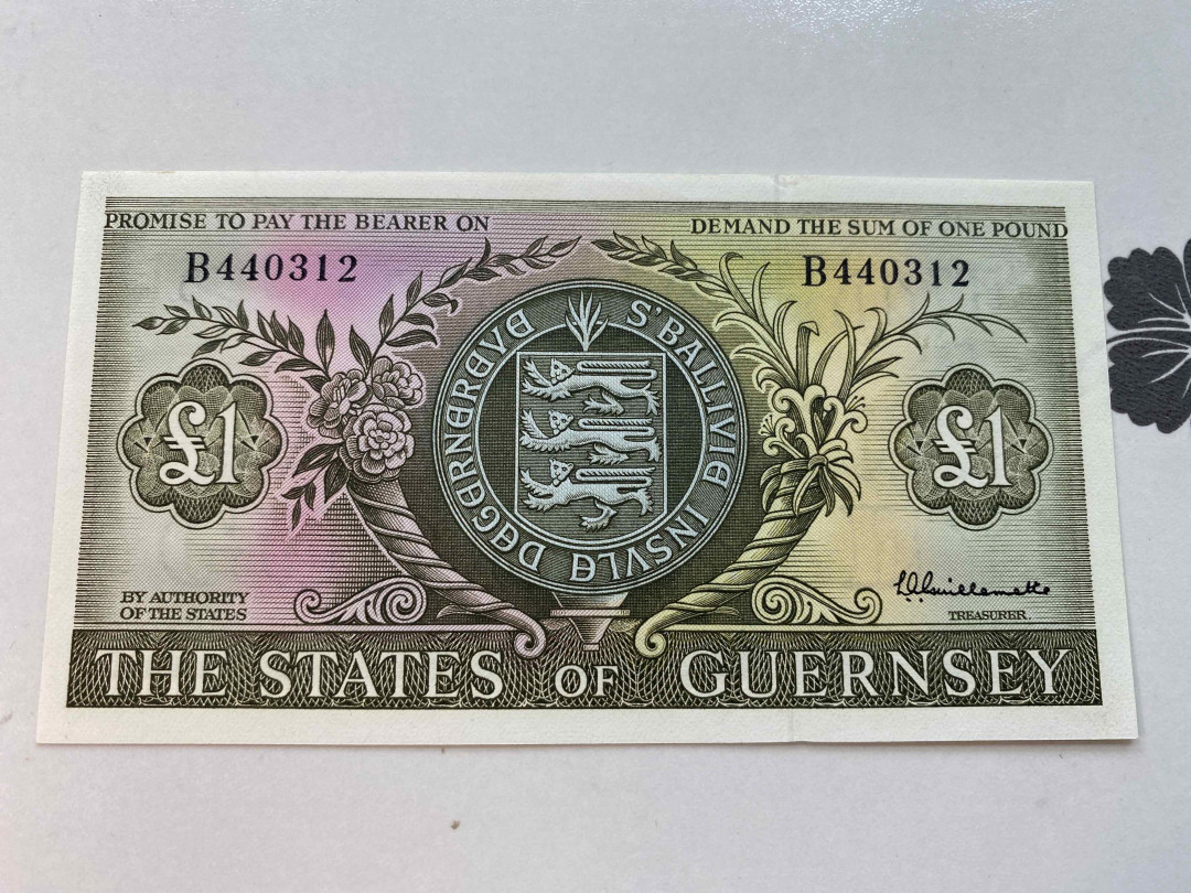 【收藏联盟】第159期拍卖——缤纷夏日（共60拍） 根西岛 1969-75年 1镑 UNC 