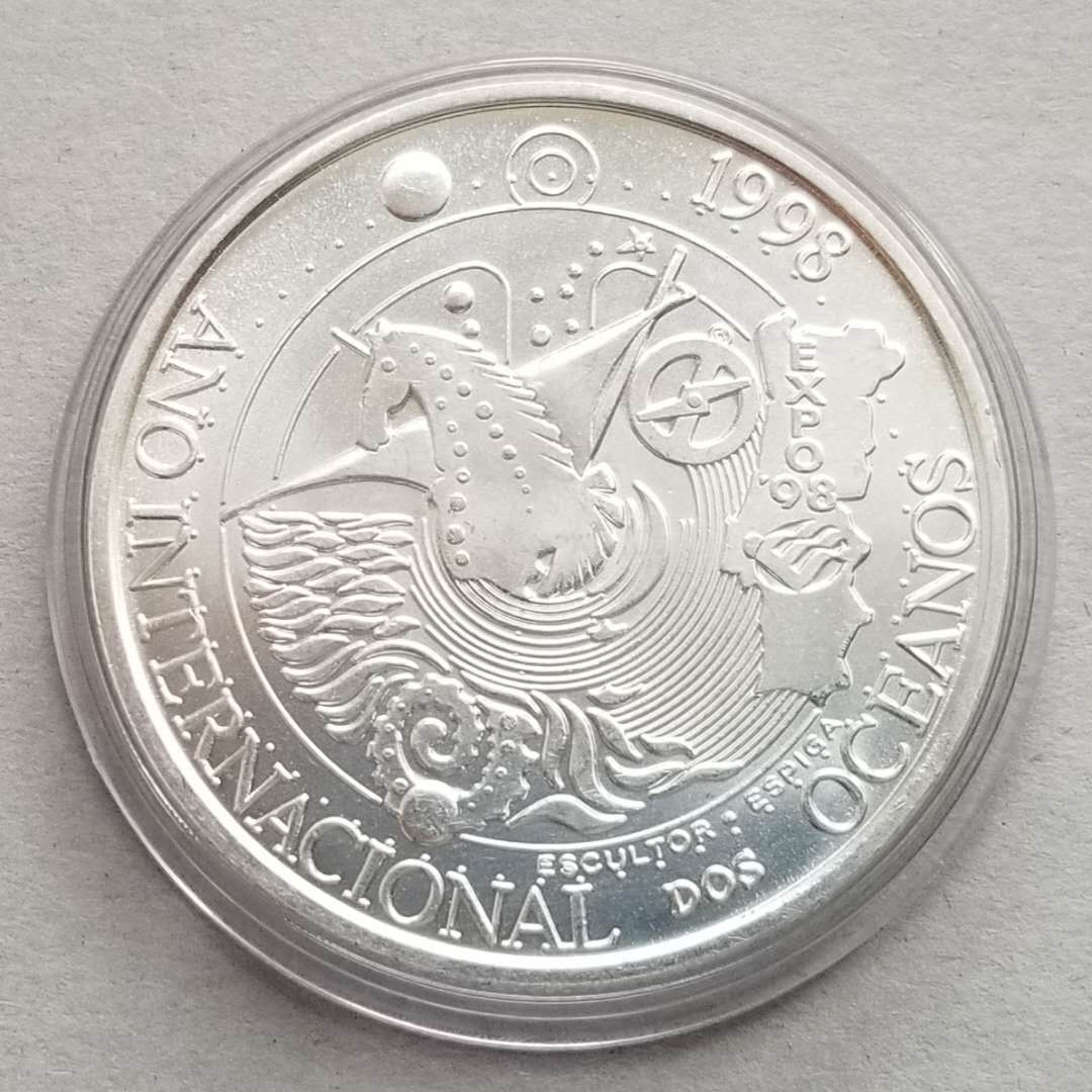 【币观天下】第118期钱币拍卖 克劳斯获奖币葡萄牙1998年世界博览会1000埃斯库多大银币