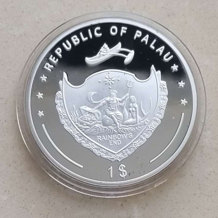 【币观天下】第118期钱币拍卖 帕劳2014年MMA亚太冠军刘文擎纪念币