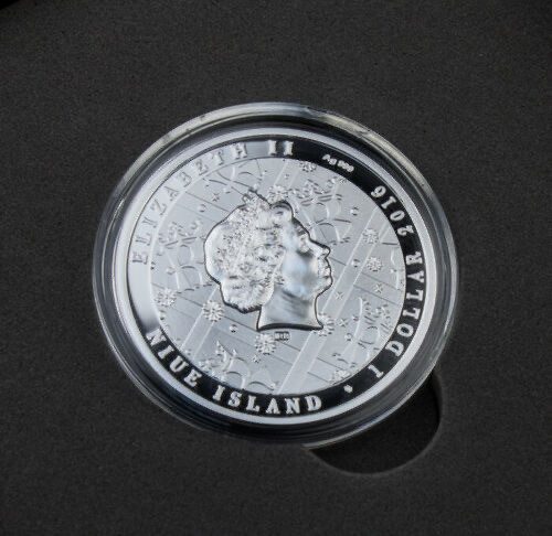 【币观天下】第118期钱币拍卖 2016 纽埃2016年1元，反向阴图，磨砂，教皇保罗二世朝圣-克拉科夫 精制纪念银币