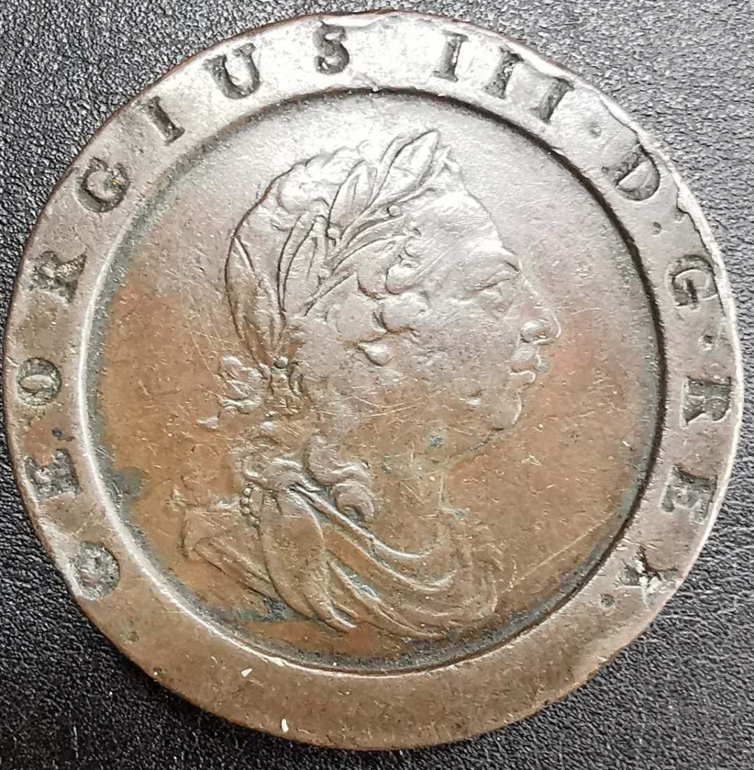 凡希社世界钱币微拍第一百三十期 1797大车轮2便士美品