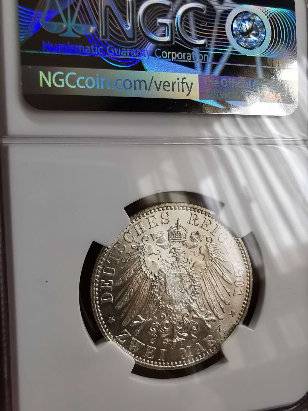 凡希社世界钱币微拍第一百三十期 1901普鲁士2马克NGC-MS65