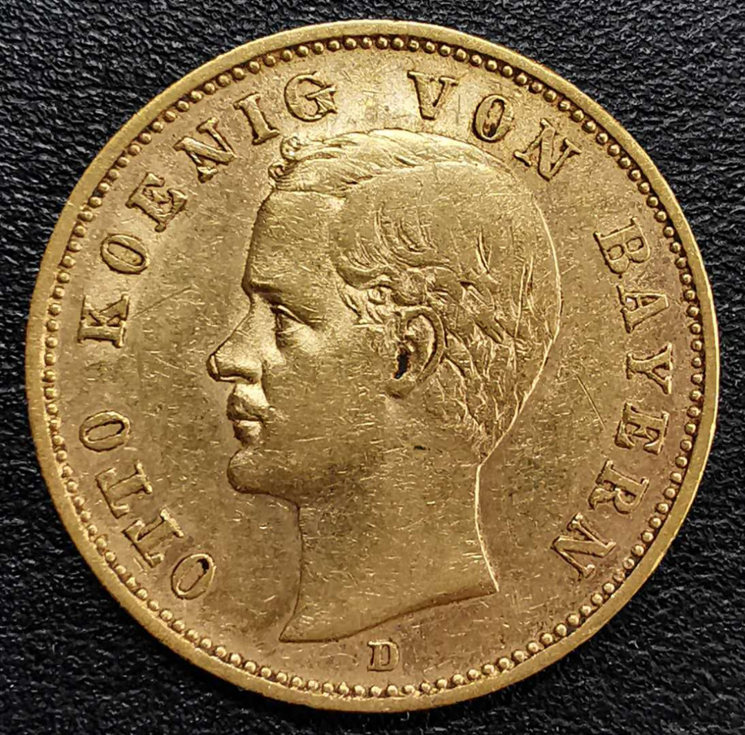 凡希社世界钱币微拍第一百三十期 1900巴伐利亚20马克金币AU