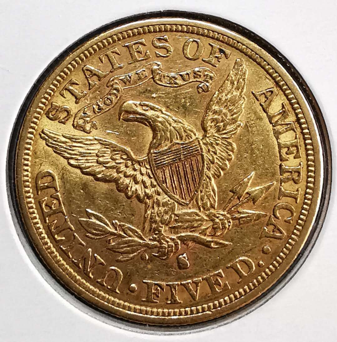 凡希社世界钱币微拍第一百三十期 1882美国自由女神5美元金币AU