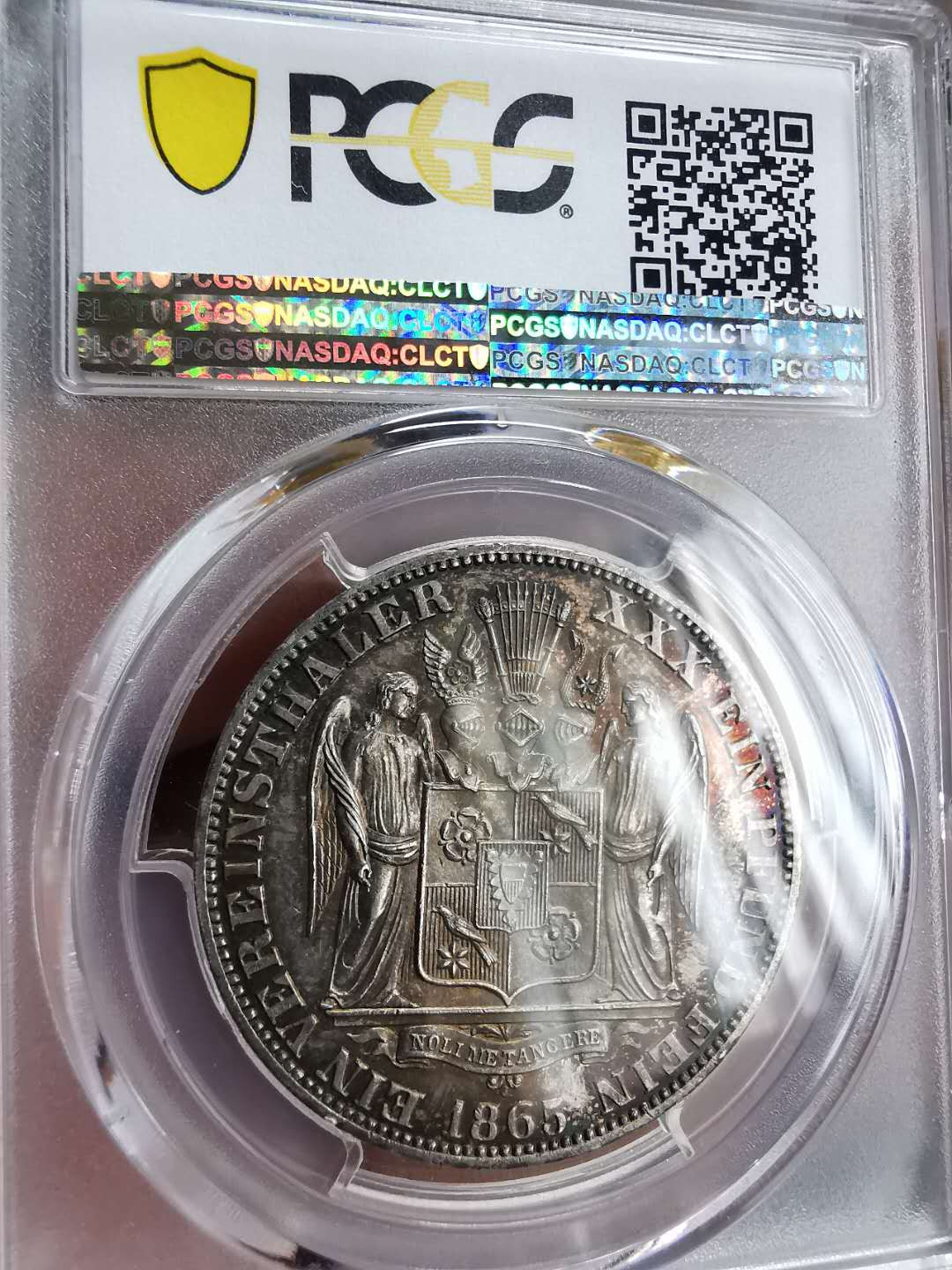 凡希社世界钱币微拍第一百三十期 荐！1865绍姆堡利普泰勒PCGS-MS62厚彩包浆！