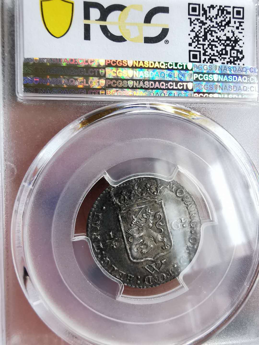 凡希社世界钱币微拍第一百三十期 荐！1794荷属西印度1/4盾PCGS-MS62深色包浆完美！