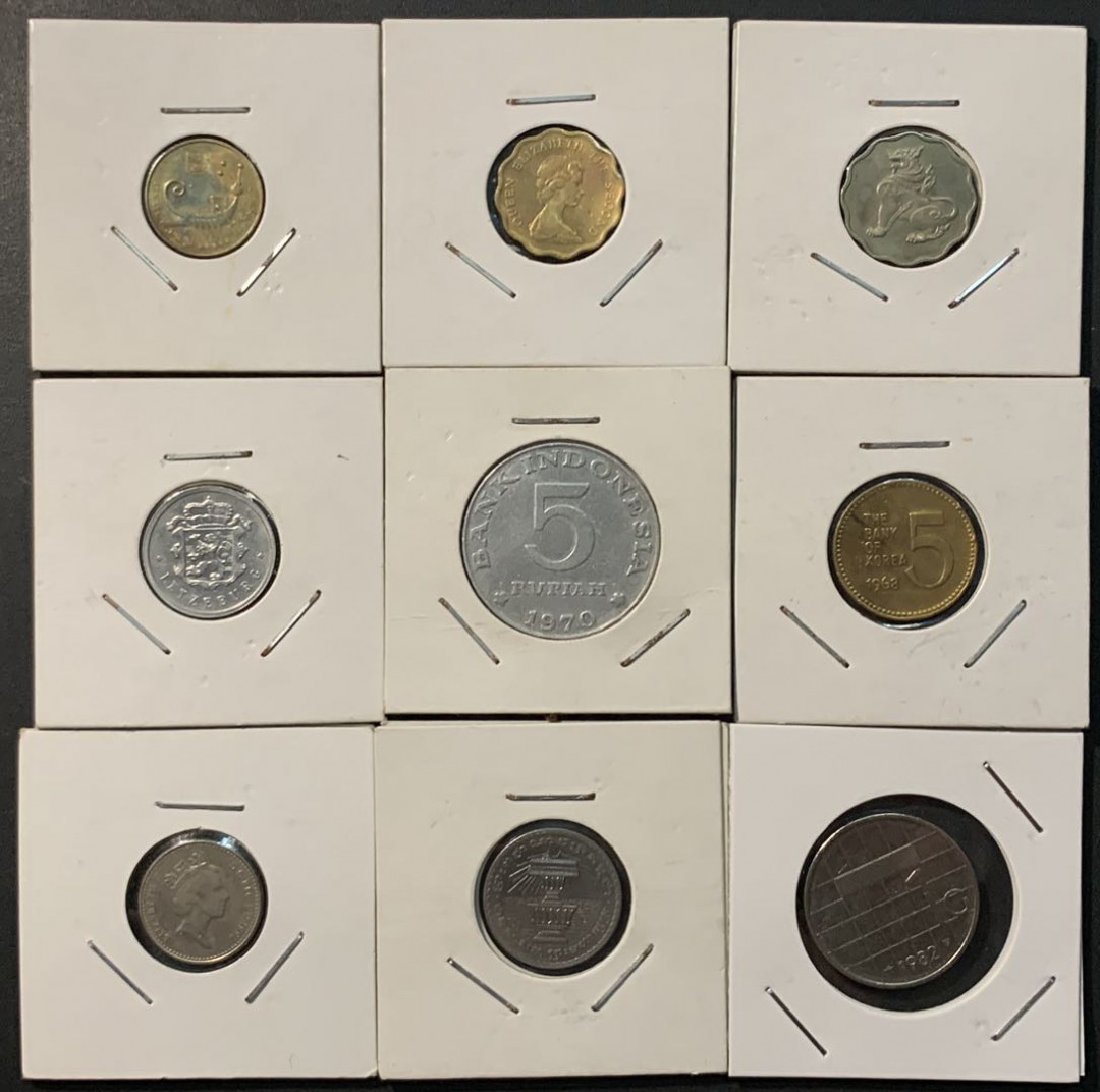 紫瑗钱币——微拍第98期 外国钱币一组9枚 NO.2