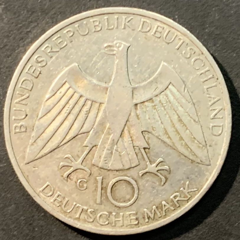 紫瑗钱币——微拍第98期 德国 1972年  G厂 慕尼黑奥运会 会标 10马克 15.5克 0.625银