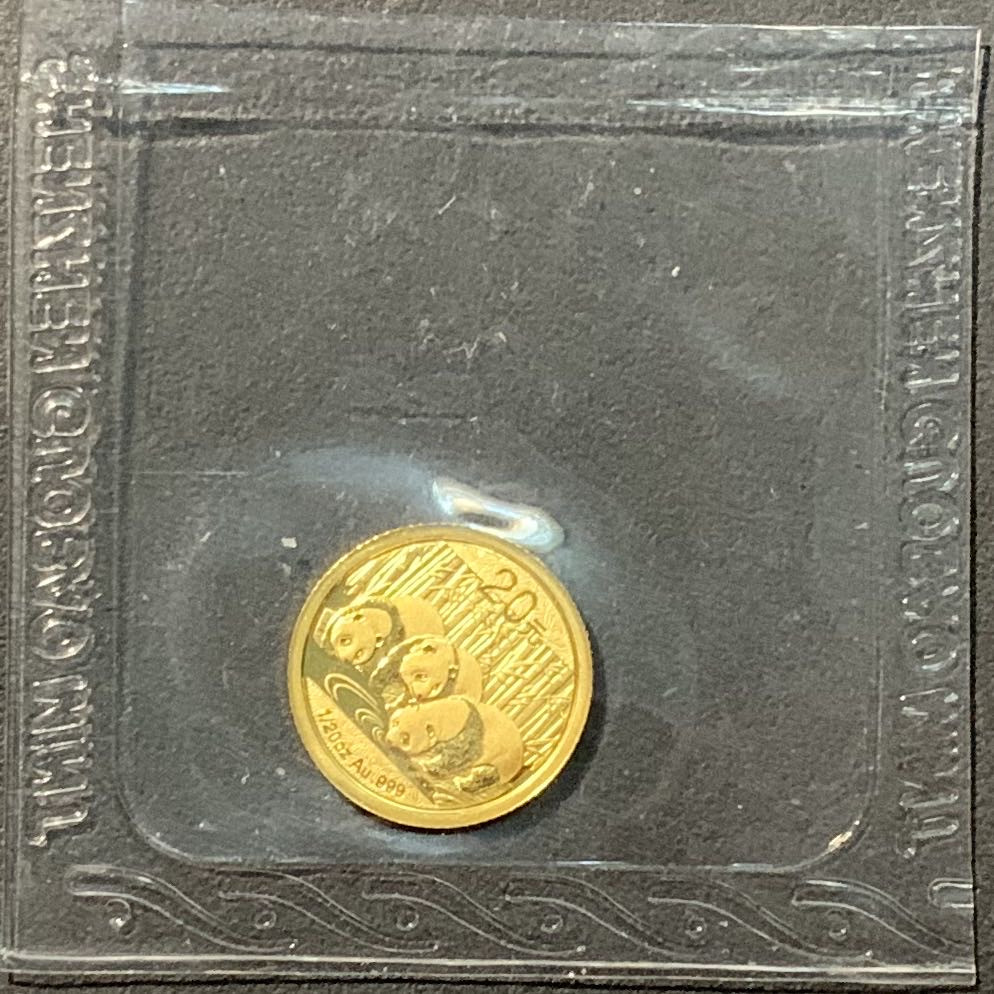 紫瑗钱币——微拍第98期 中国 2013年 熊猫金币 1/20 盎司 1.56克 0.999金 原封