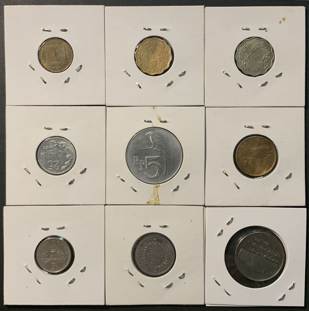 紫瑗钱币——微拍第98期 外国钱币一组9枚 NO.2