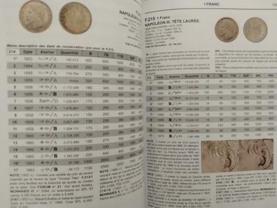 世界钱币章牌书籍拍卖专场第5期 《法国硬币目录1795-2001》（白皮书）