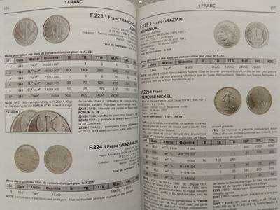 世界钱币章牌书籍拍卖专场第5期 《法国硬币目录1795-2001》（白皮书）