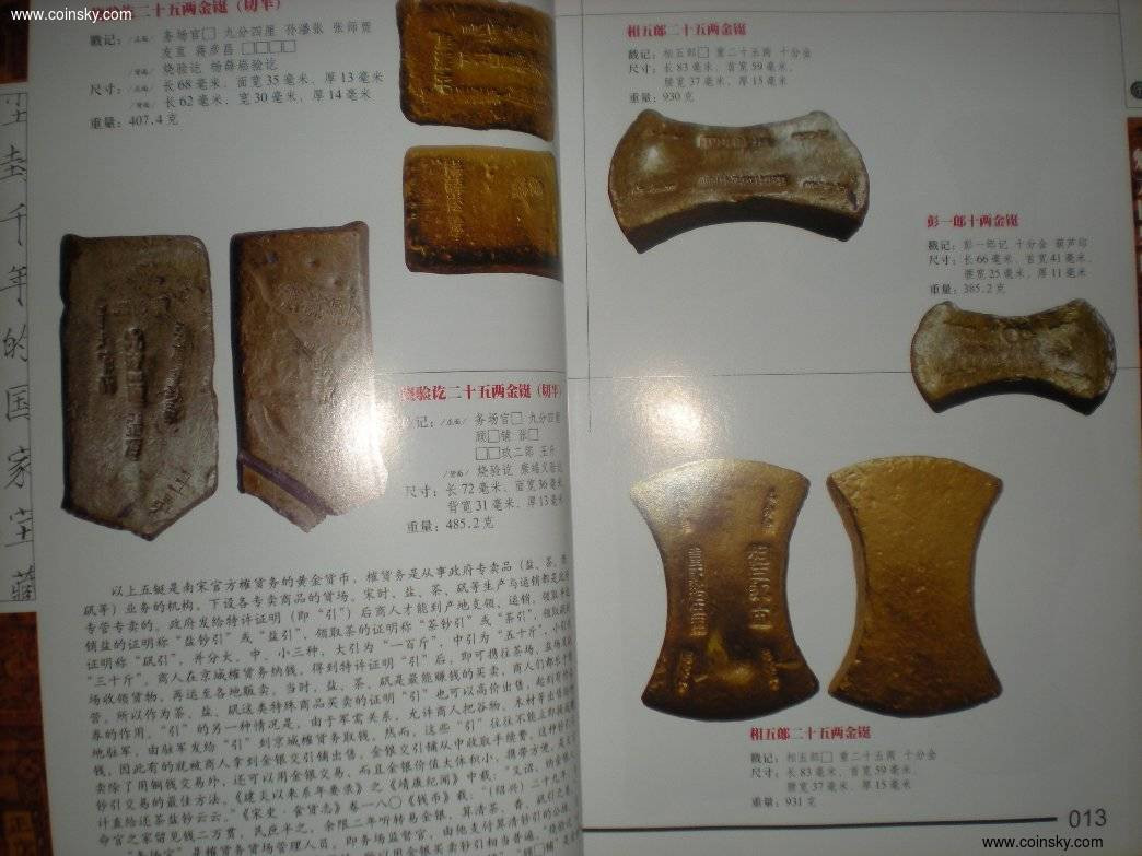 世界钱币章牌书籍拍卖专场第5期 《南宋金银铤收藏与鉴赏》