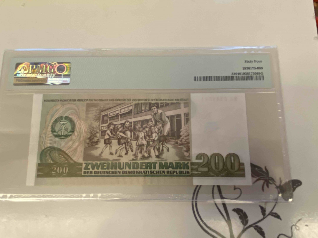 【收藏联盟】第160期拍卖——收官！（共81拍） 联邦德国 1985年 200马克 PMG64