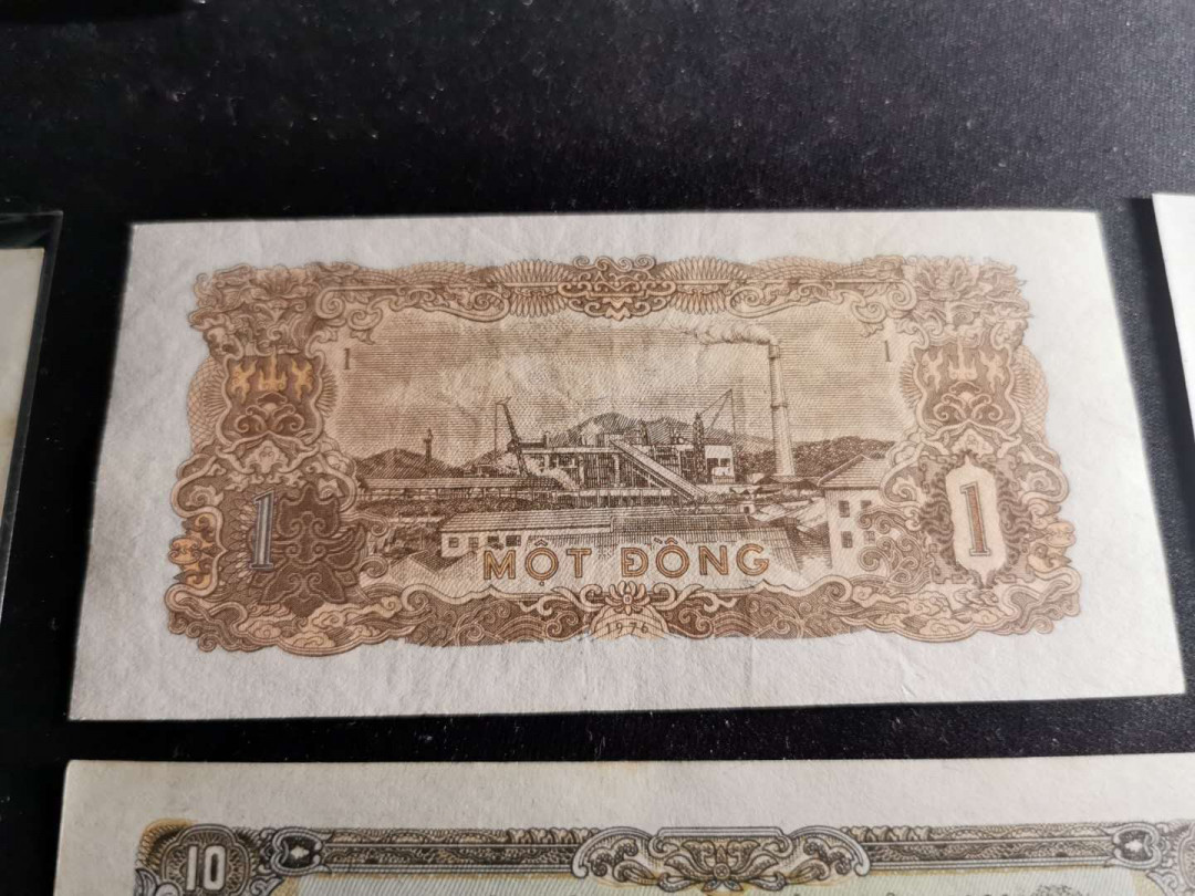 【鲸贝乐淘】千字文·第“交友投分，切磨箴规”号拍卖 【越南🇻🇳 】1976~85年早期越南纸币7张，xF-AUNC ，品相如图