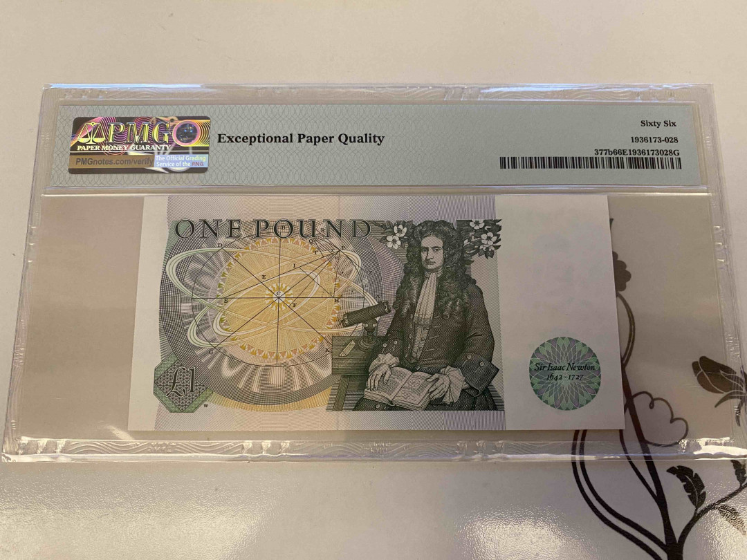 【收藏联盟】第160期拍卖——收官！（共81拍） 英国 1981-84年 1镑 PMG66EPQ 