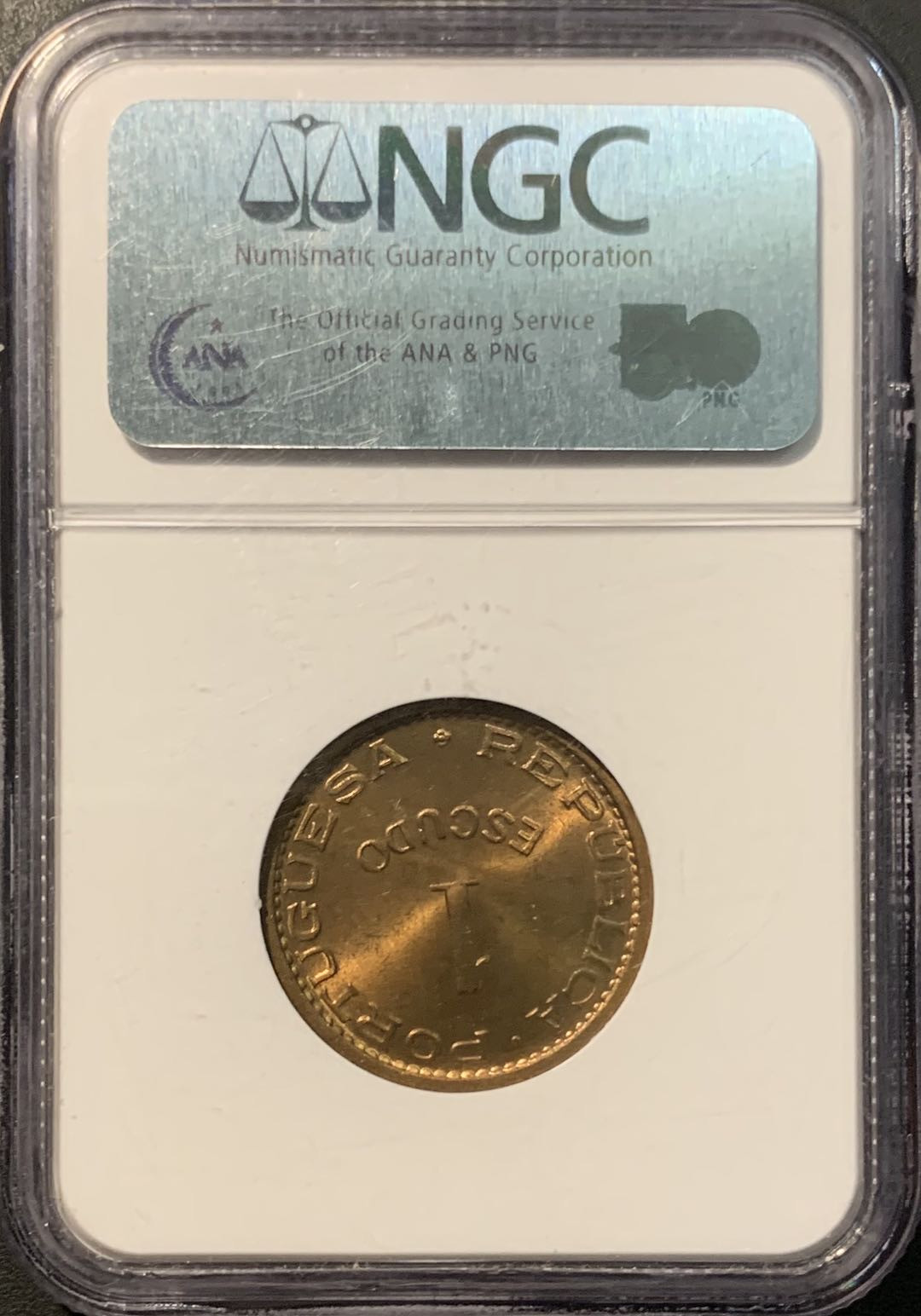 紫瑗钱币——微拍第100期 葡属莫桑比克 1953年 1埃斯库多 NGC MS66RD