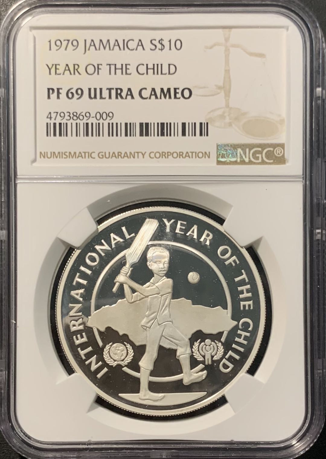 紫瑗钱币——微拍第100期 牙买加 1979年 国际儿童年 10元 NGC PR69 UC