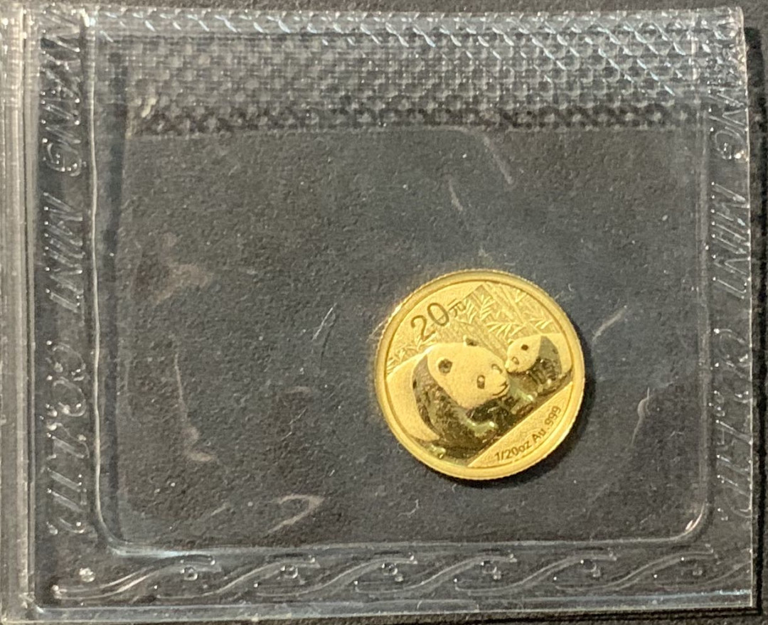 紫瑗钱币——微拍第100期 中国 2011年 熊猫金币 1/20盎司 1.555克 0.999金 原封