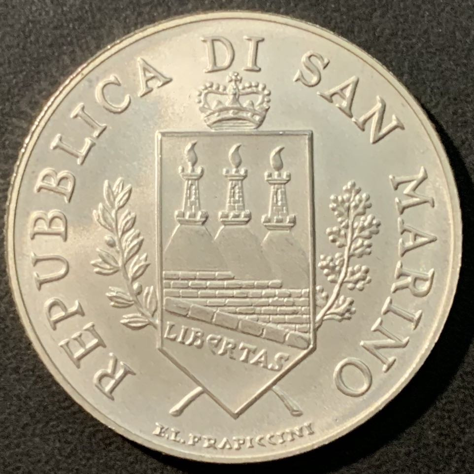 紫瑗钱币——微拍第100期 圣马力诺 2004年 巴托洛梅奥·博尔盖西 5欧元 18克 0.925银 UNC