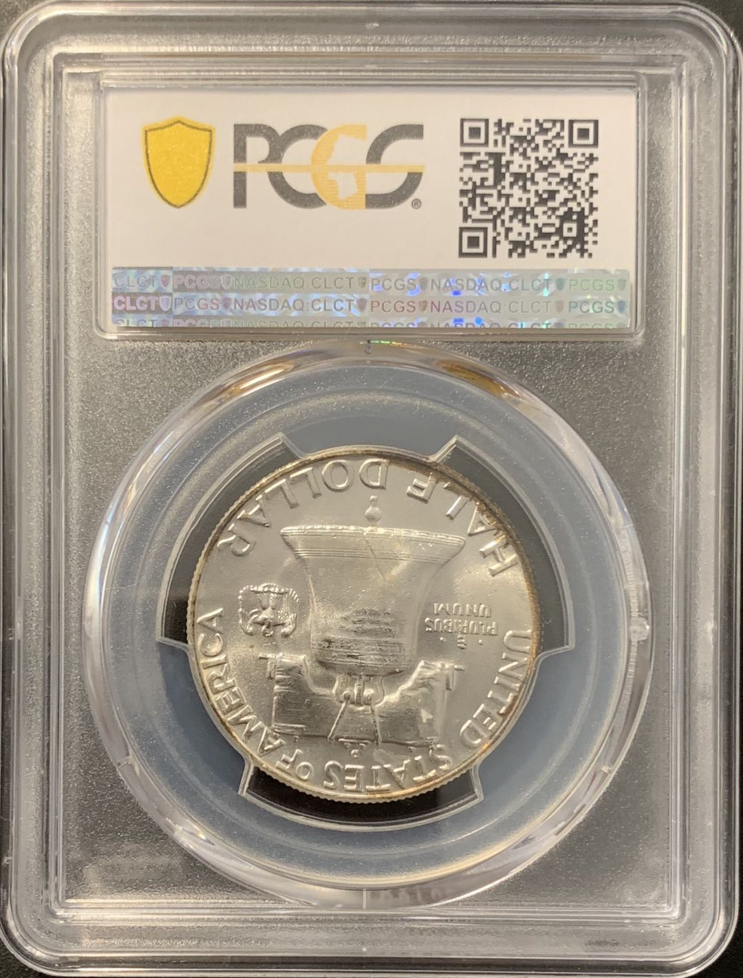 紫瑗钱币——微拍第100期 美国 1957年D 富兰克林 半美元 50美分 PCGS MS64