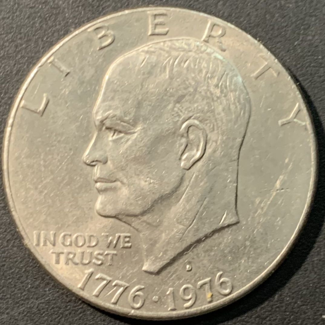 紫瑗钱币——微拍第100期 美国 1976年 建国200周年 艾圣豪威尔 1美元 大镍币 秒杀