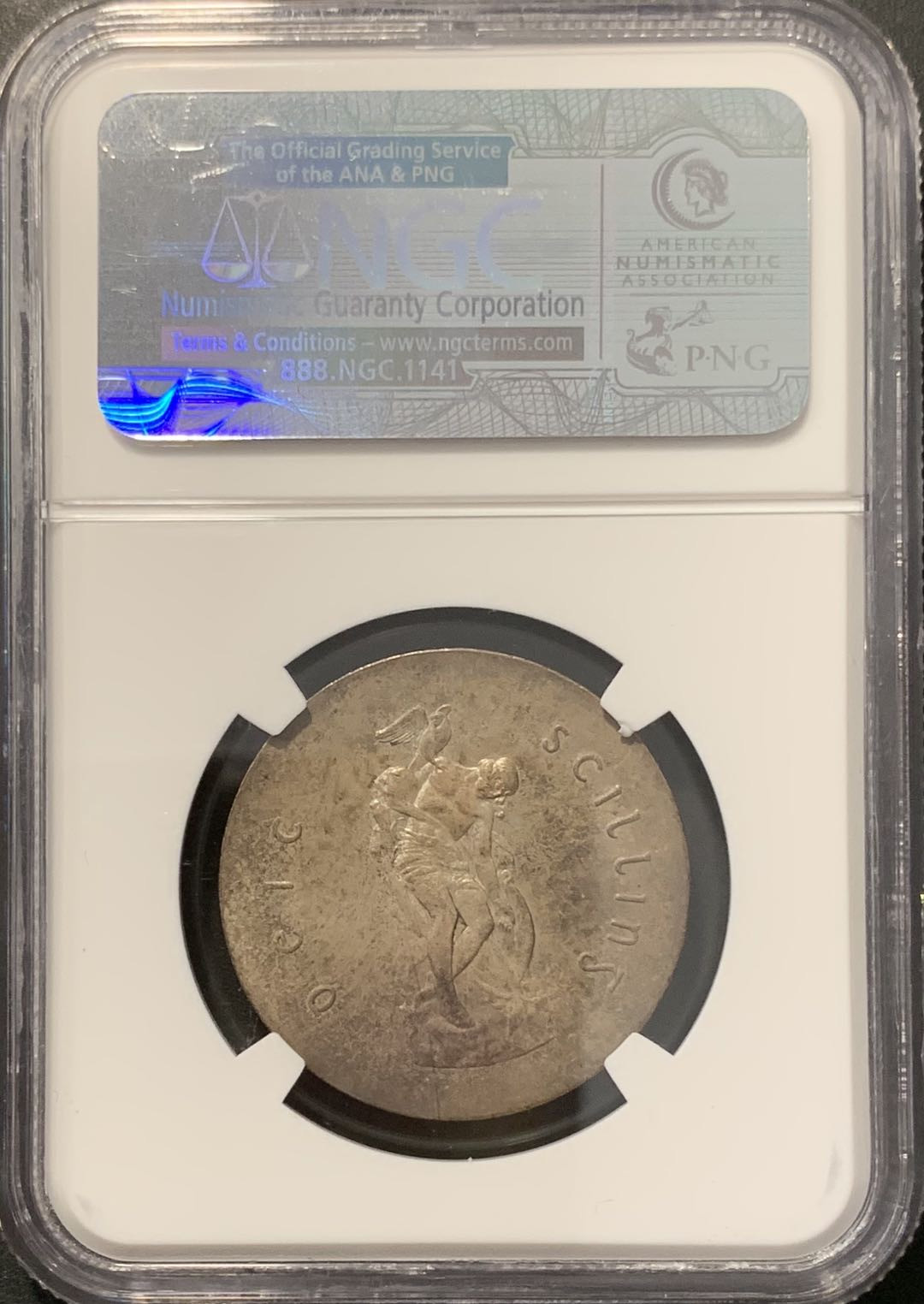 紫瑗钱币——微拍第100期 爱尔兰 1966年 复活节起义 10先令 NGC MS64