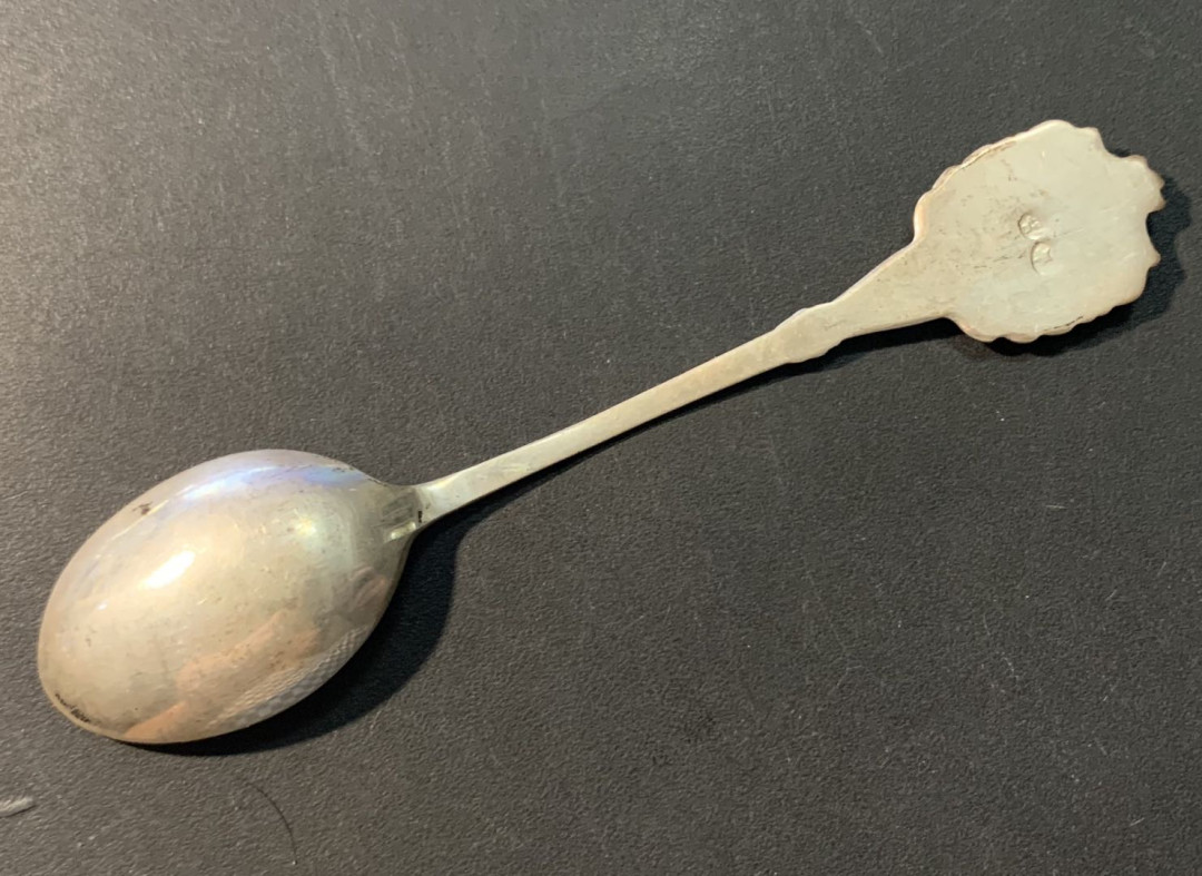 紫瑗钱币——微拍第100期 20世纪早期 特内里费地名 银勺子一把 10.2克 0.925银