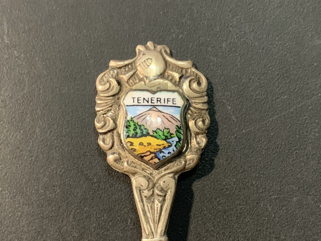 紫瑗钱币——微拍第100期 20世纪早期 特内里费地名 银勺子一把 10.2克 0.925银