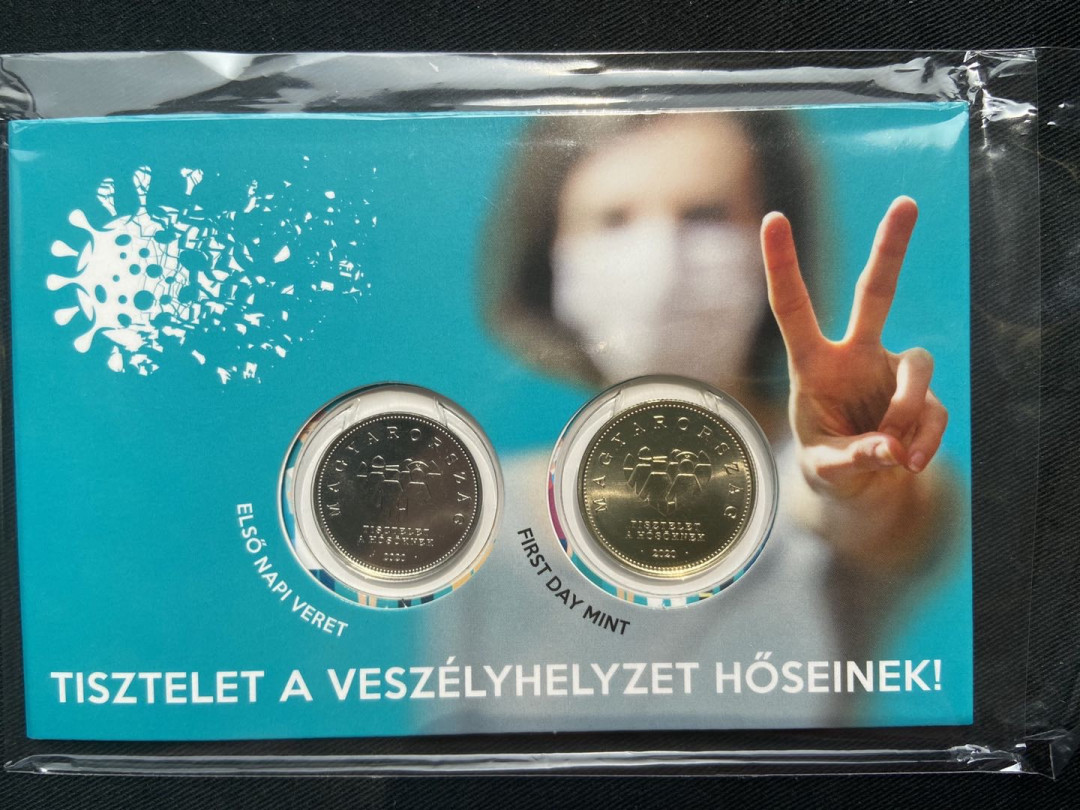 【币观天下】第120期钱币拍卖～ 【匈牙利】抗击新冠镍币卡册【带编号】