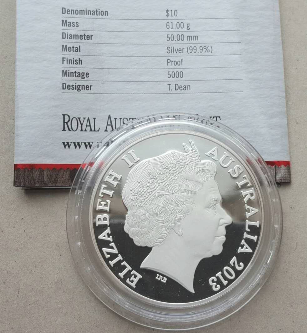 【币观天下】第120期钱币拍卖～ 澳大利亚2013年穿越蓝山2盎司大银币 