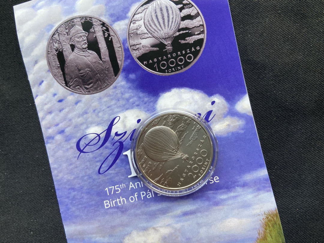 【币观天下】第120期钱币拍卖～ 2020匈牙利画家热气球镍币【带卡册】