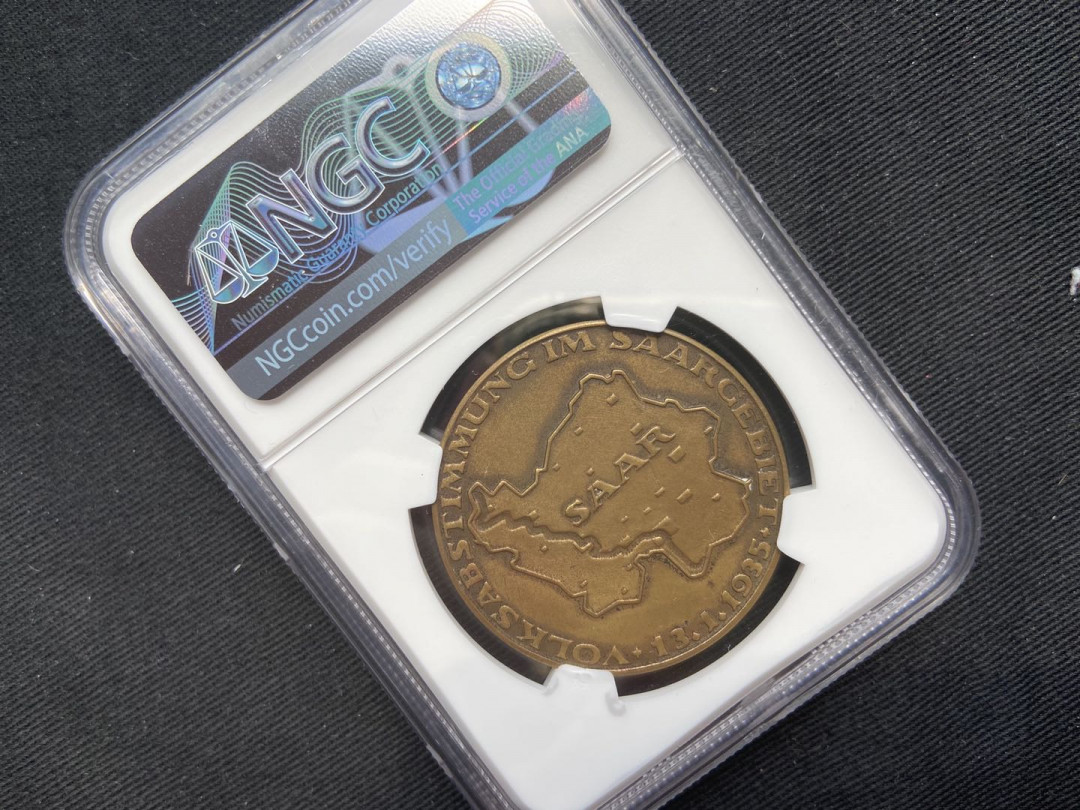 【币观天下】第120期钱币拍卖～ 德国1935年公投 铜章