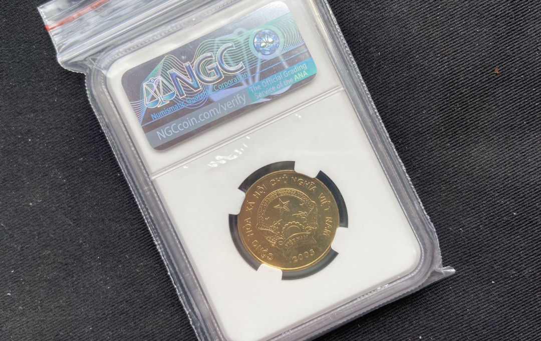 【币观天下】第120期钱币拍卖～ 【越南】越南铜币5000盾【ngc64】