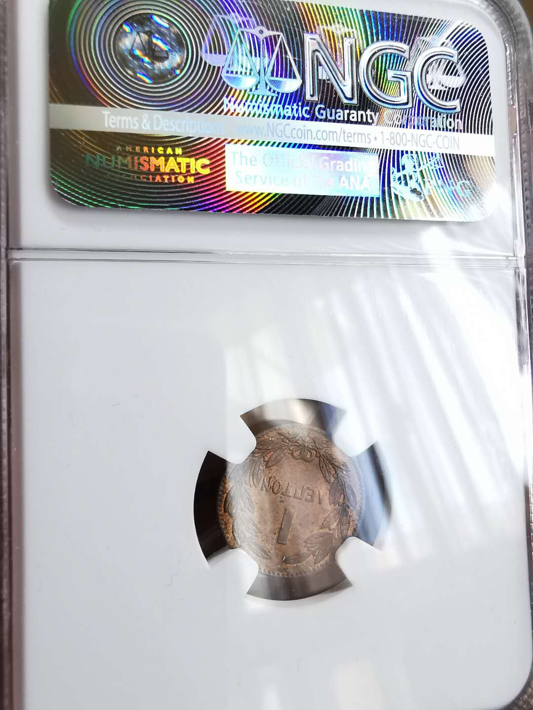 凡希社世界钱币微拍第一百三十一期 1878希腊LEP铜币NGC-MS63