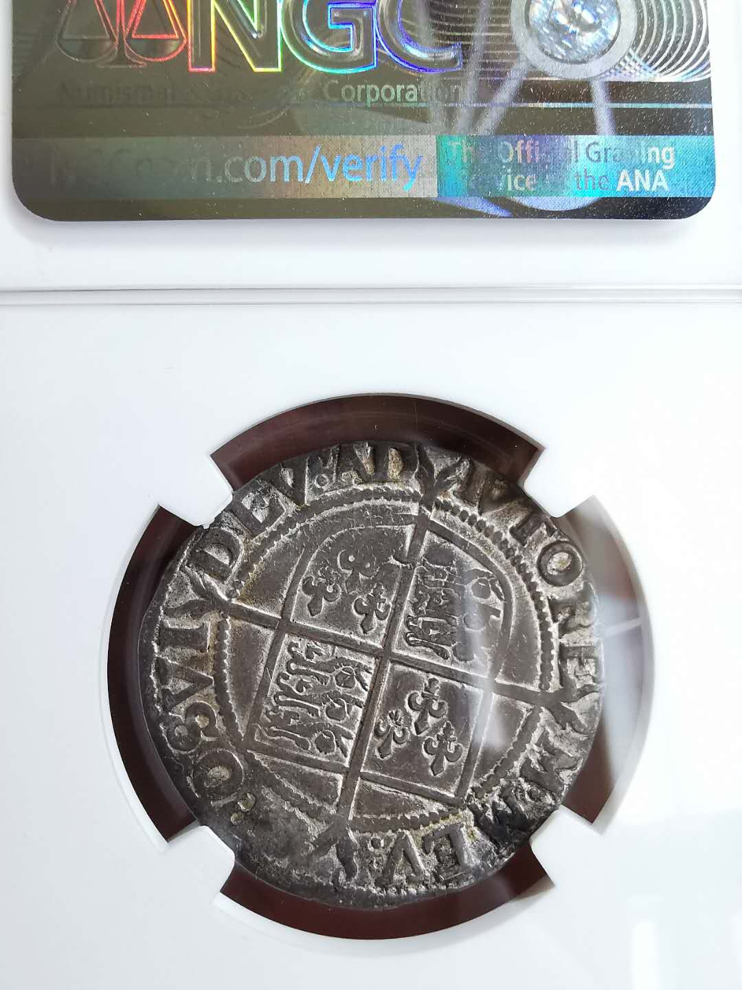 凡希社世界钱币微拍第一百三十一期 1592-95英国伊丽莎白一世先令NGC-F12