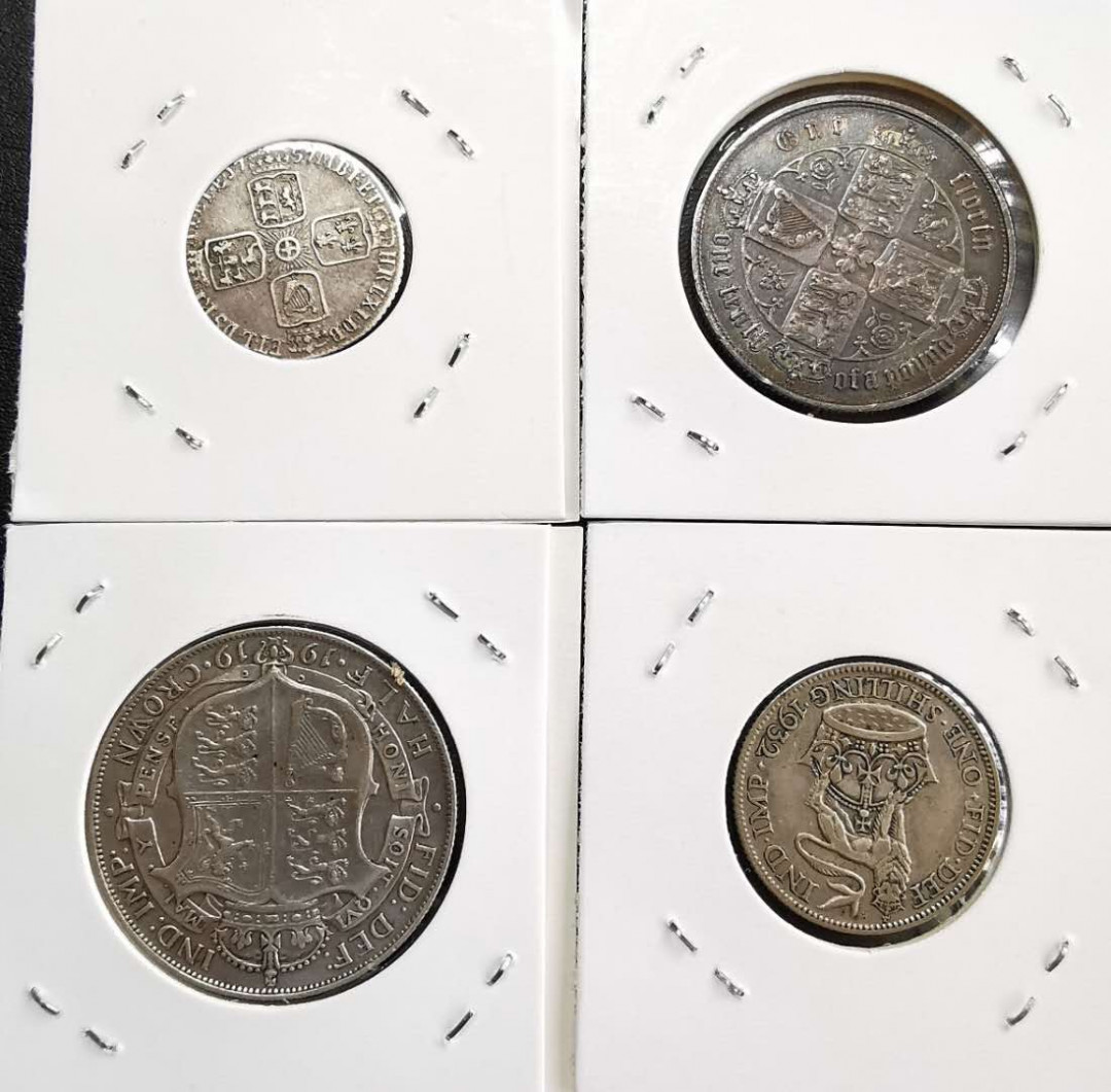 凡希社世界钱币微拍第一百三十一期 英国银币四枚
