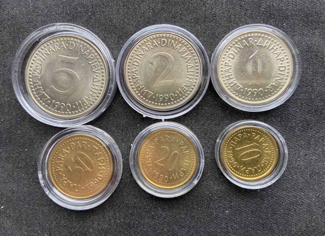 【币观天下】第120期钱币拍卖～ 【南斯拉夫】南斯拉夫纪念币6枚～