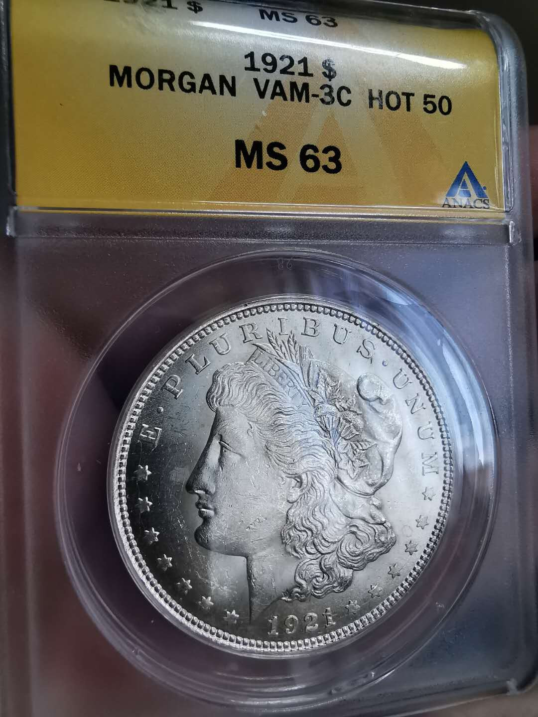 凡希社世界钱币微拍第一百三十一期 1921摩根壹圆ANACS-MS63