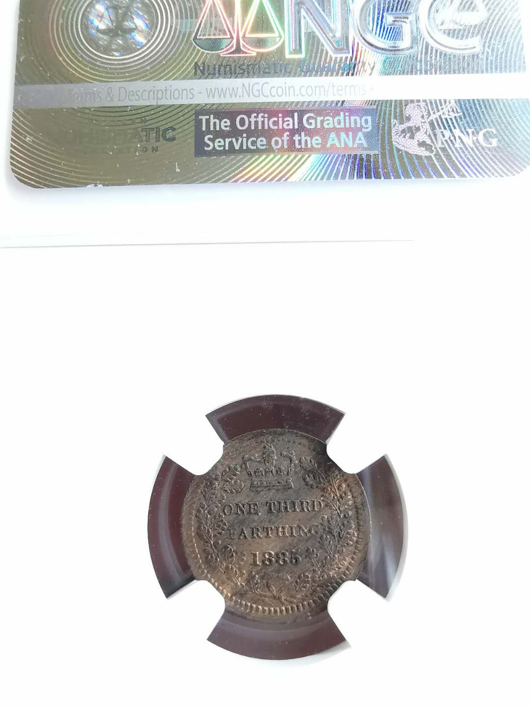 凡希社世界钱币微拍第一百三十一期 1885英国老维1/3法新NGC-MS63