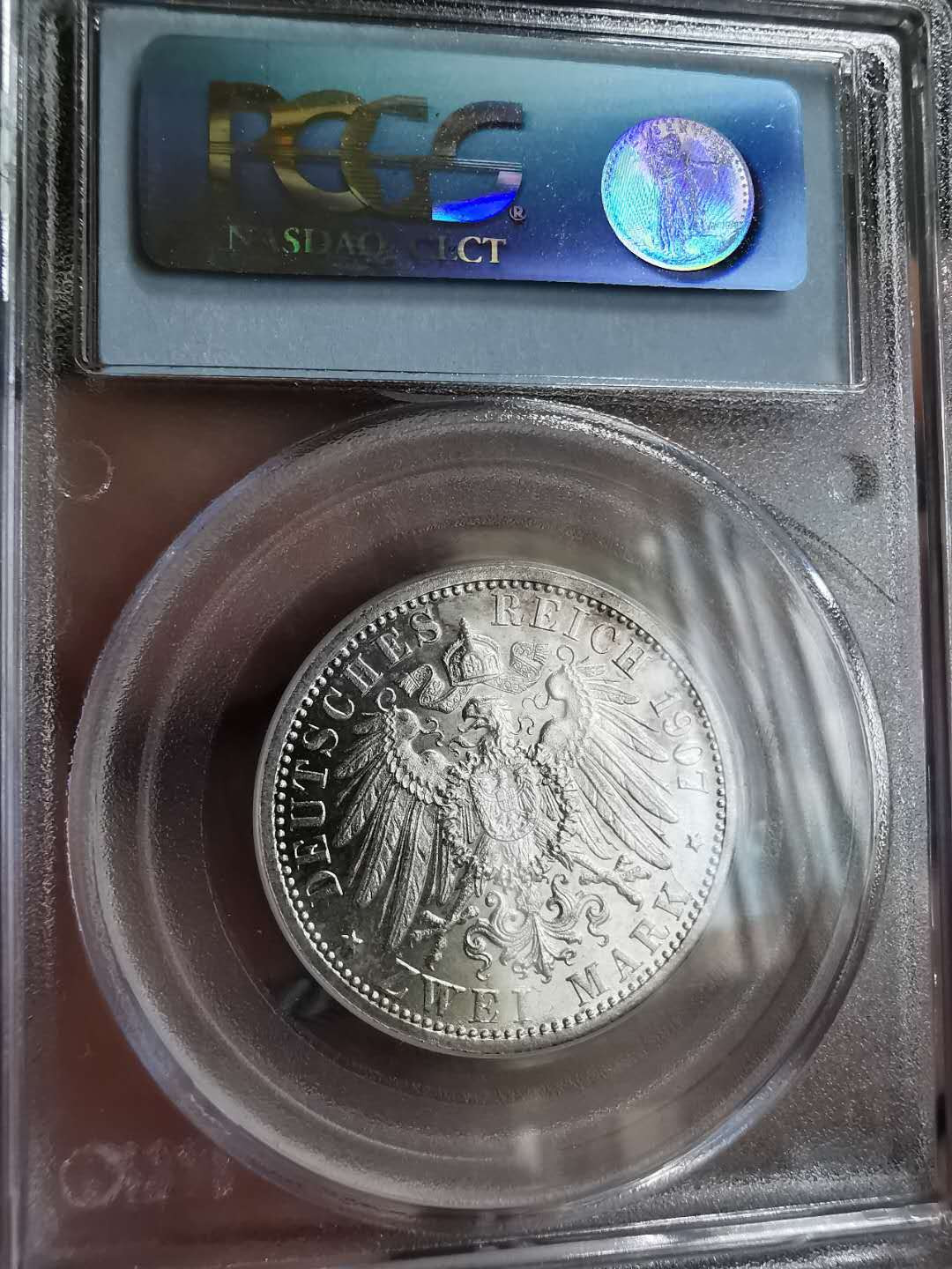 凡希社世界钱币微拍第一百三十一期 1907符腾堡2马克PCGS-MS62