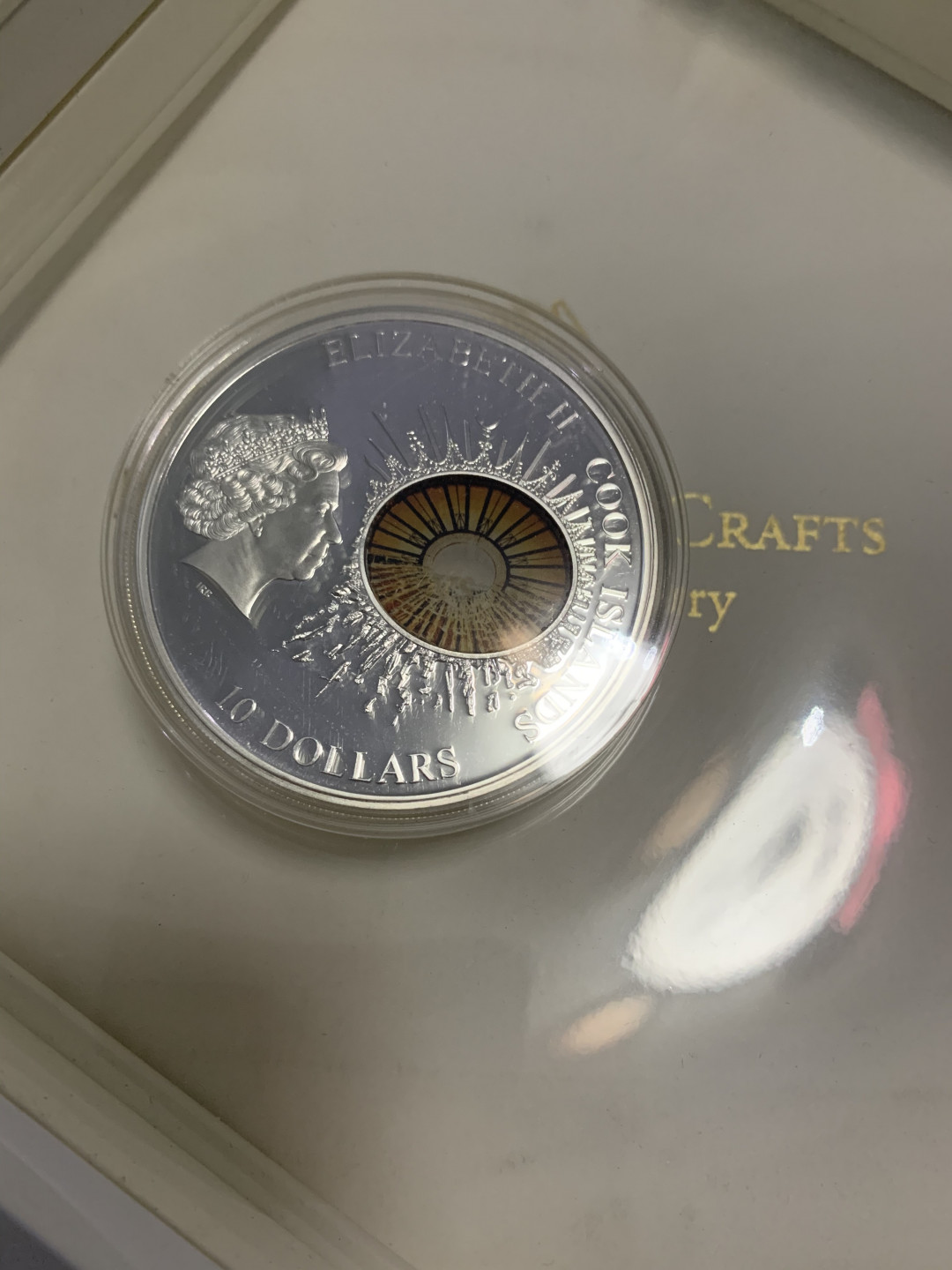 CSIS-GREAT评级精品钱币拍卖第五十二期 库克2012年历史之窗泰坦尼克号100周年精制镶嵌彩色玻璃纪念银币