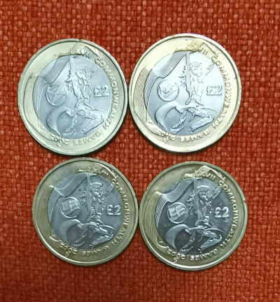 2002年英国联邦运动会2镑双金属纪念币4枚/套 - 2002年英国联邦运动会2镑双金属纪念币4枚/套