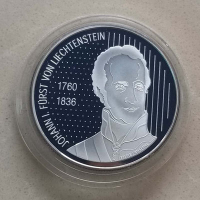 【随心拍&Getcoins】钱币拍卖第六十六期～ 列支敦士登2006年10法郎纪念银币，1盎司精制全品。