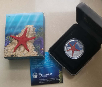 【随心拍&Getcoins】钱币拍卖第六十六期～ 澳大利亚2011年海星彩色银币