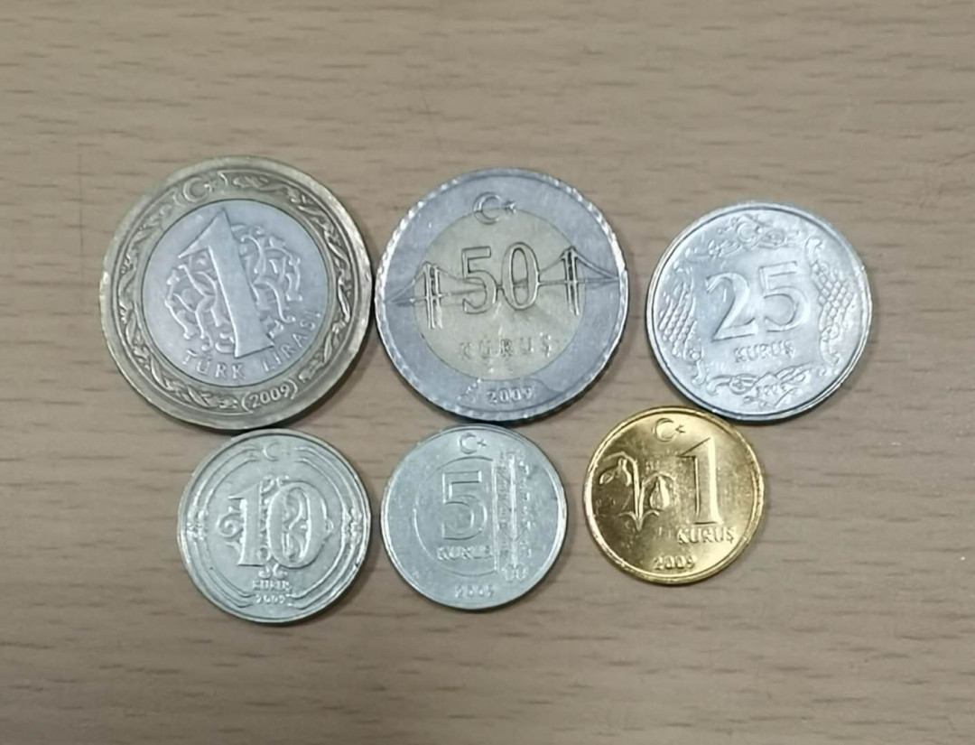 北京马甸外币专卖微拍第二十二期，非贵金属纪念币，流通币专场。陆续上新，欢迎关注陆续上新 土耳其流通币6枚/套，品相如图