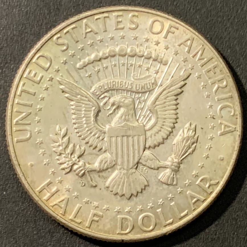 紫瑗钱币——微拍第106期 美国 1964年 肯尼迪 50分 半美元 12.5克 0.9银 