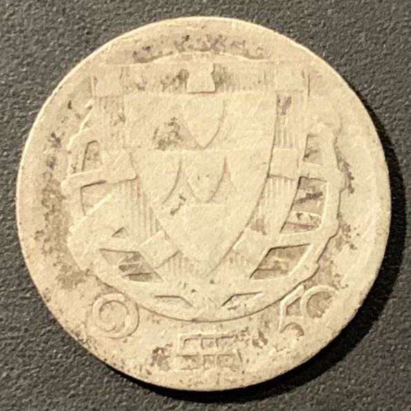 紫瑗钱币——微拍第106期 葡萄牙 1944年 2.5埃斯库多 3.5克 0.65银